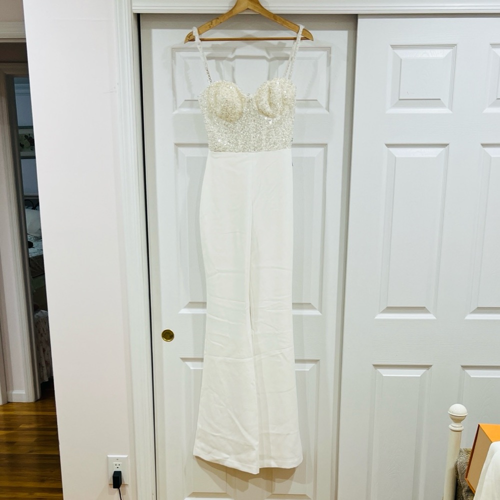 NADINE MERABI White Jumpsuit